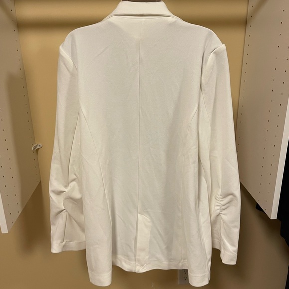 Lulus Career Girl Ivory Double Breasted Blazer White - Size XL - Picture 4 of 8